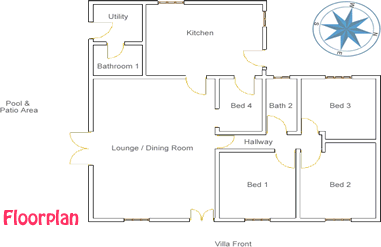 Villa floorplan
